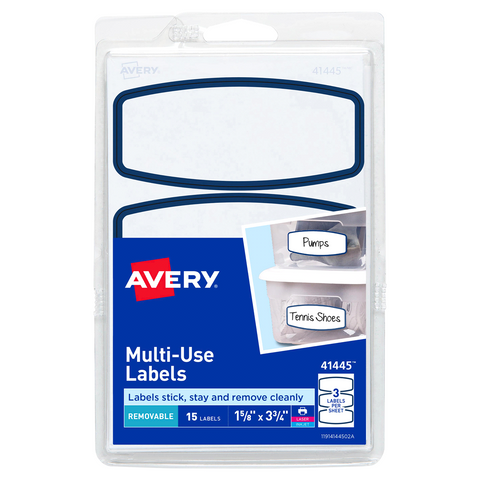 Avery Removable Multiuse Labels 15 Labels (41445)