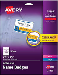 Adhesive Name Badges AVERY 25395