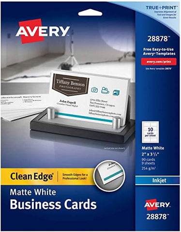 Buisness Cards Matte White (AVERY 28878)