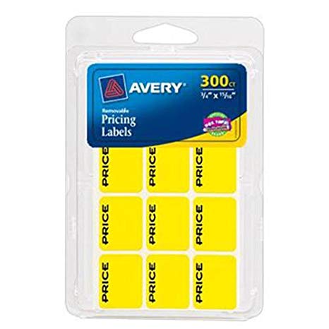 Avery Removable Pricing Labels