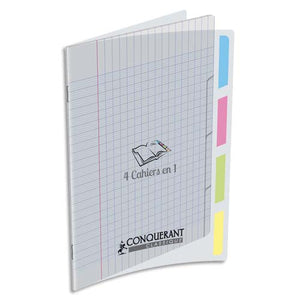 Notebook Four in One Conquerant (140Sheets)