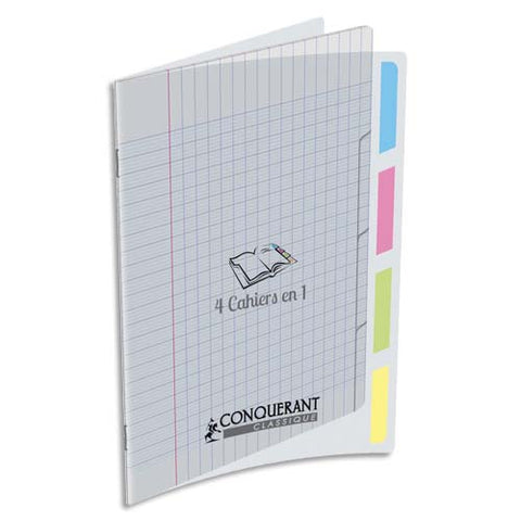 Notebook Four in One Conquerant (140Sheets)