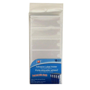 Adhesise Label Holder, 18 count