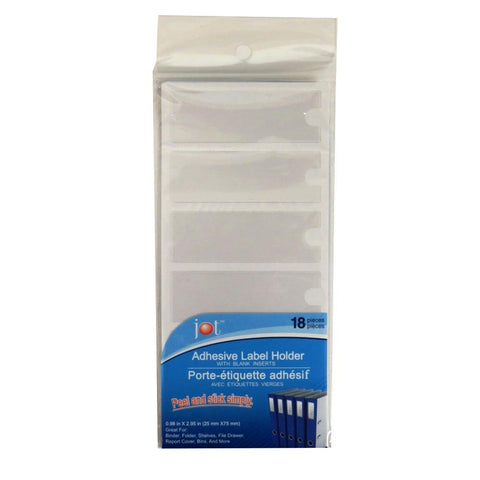 Adhesise Label Holder, 18 count