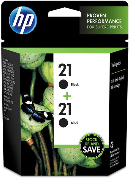 HP 21 | 2 Ink Cartridges | Black