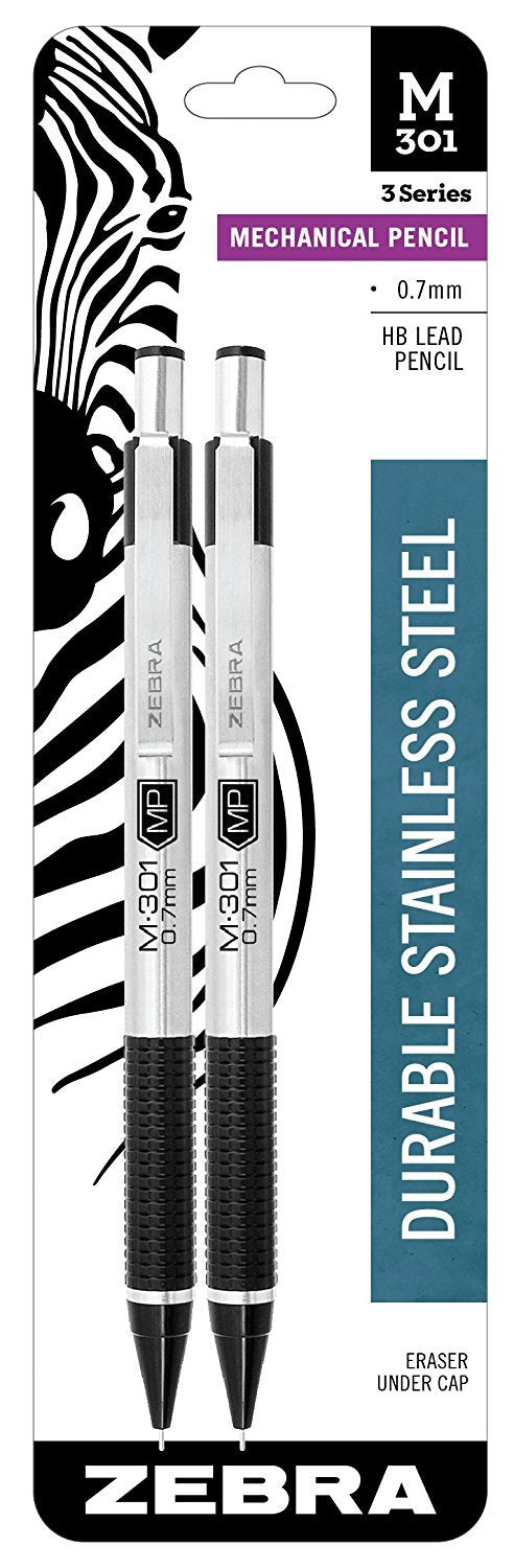 Zebra Stainless Steel Mechanical Pencil