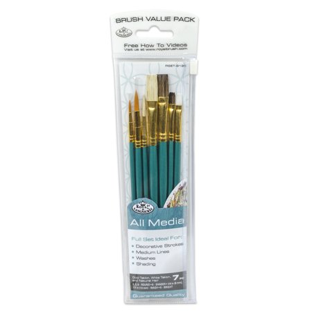 Artist Paint Brush Value Pack (ROYAL LANGNICKEL 7 PC)