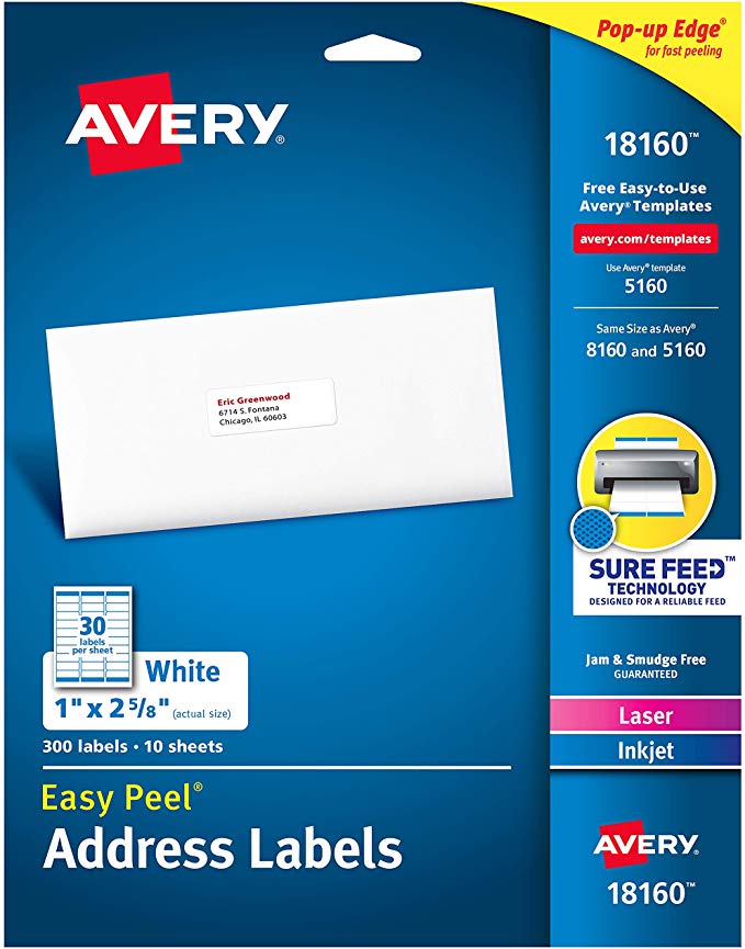 Address Labels (AVERY 18160)