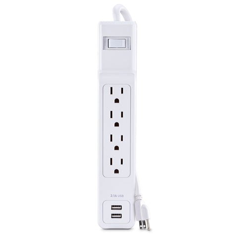 Onn 4 Outlet & 2 USB Ports Surge Protector