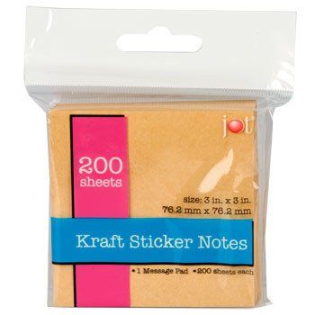 Kraft Sticker Notes