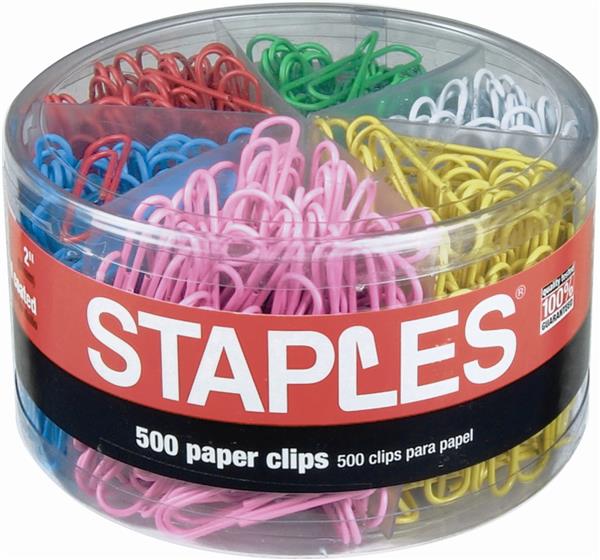 Staples Paper Clips 500/pk