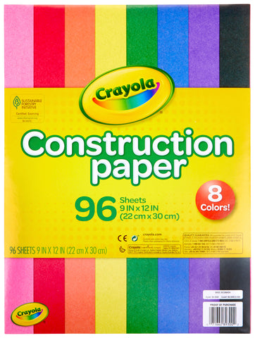 Construction Paper (CRAYOLA 96 Sheets)