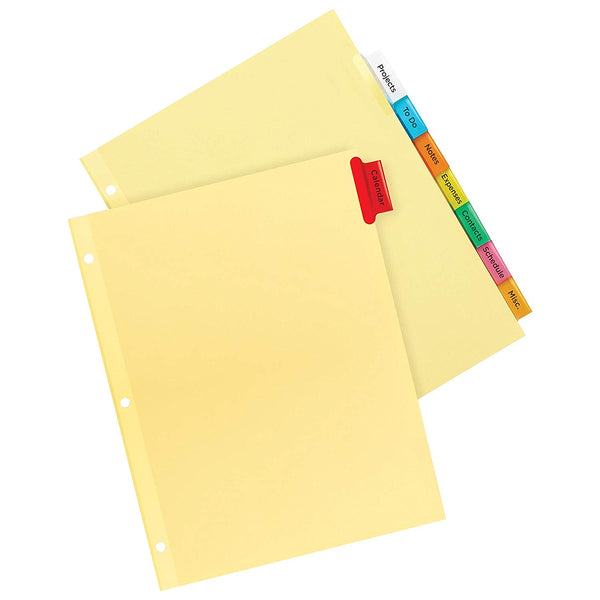 Avery Big Tab Insertable Dividers, Buff Paper, 8 Multicolor Tabs, 1 Set (11192)