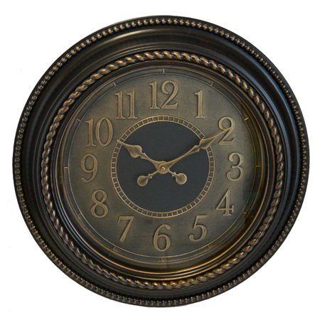 Bronze Finish Beaded Wall Clock