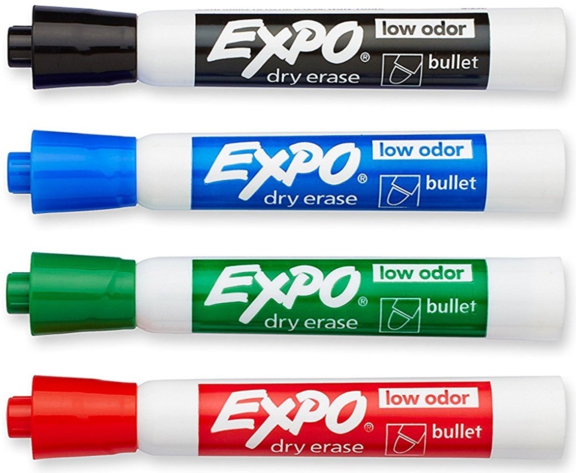 Markers Dry Erase EXPO (BULLET TIP 4/PK)