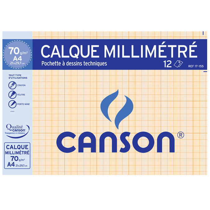 Tracing Paper Graph CANSON (70g/m2, 21*29,7cm